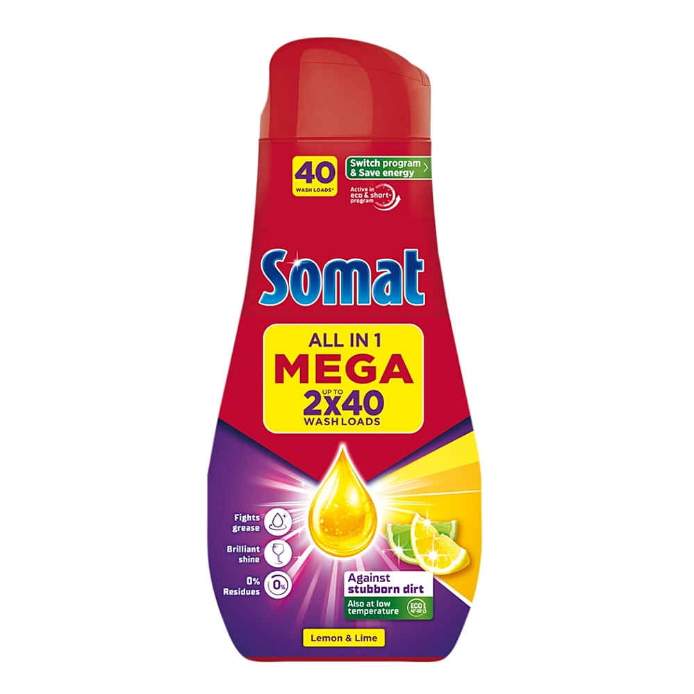 Somat All-in-1 Gel do myčky Lemon & Lime 80 dávek