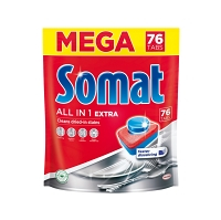 SOMAT Tablety do myčky All in One Extra Mega 76 ks