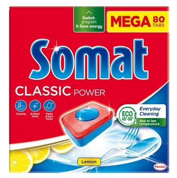 SOMAT Classic Power Tablety do myčky Lemon 80 kusů