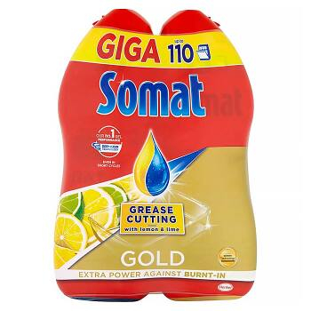SOMAT Gold Giga Grease Cutting Lemon & Lime 2x 990 ml
