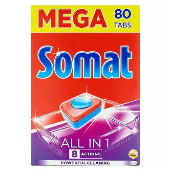 SOMAT Tablety do myčky All in One Mega 80 ks