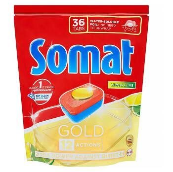SOMAT Gold Lemon & Lime tablety do myčky na nádobí 36 tablet