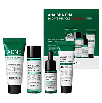 SOME BY MI AHA BHA PHA 30 Days Miracle AC SOS Pečující sada (Kosmetické balíčky)