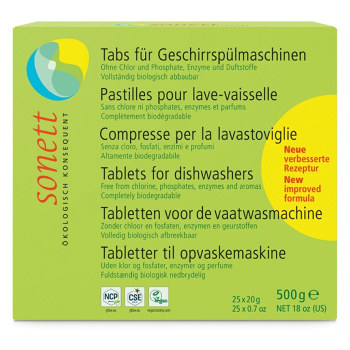 SONETT Tablety do myčky (25 ks) 500 g (Ekologické přípravky na nádobí) - Čistící