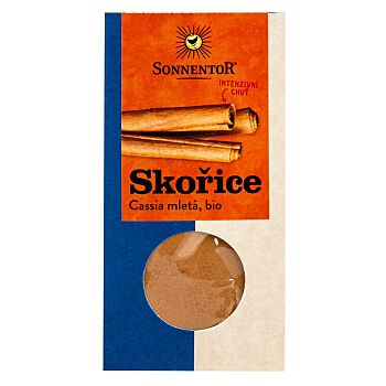 SONNENTOR Skořice mletá cassia BIO 40 g (Koření a kořenící směsi) - Jednosložkové, BIO