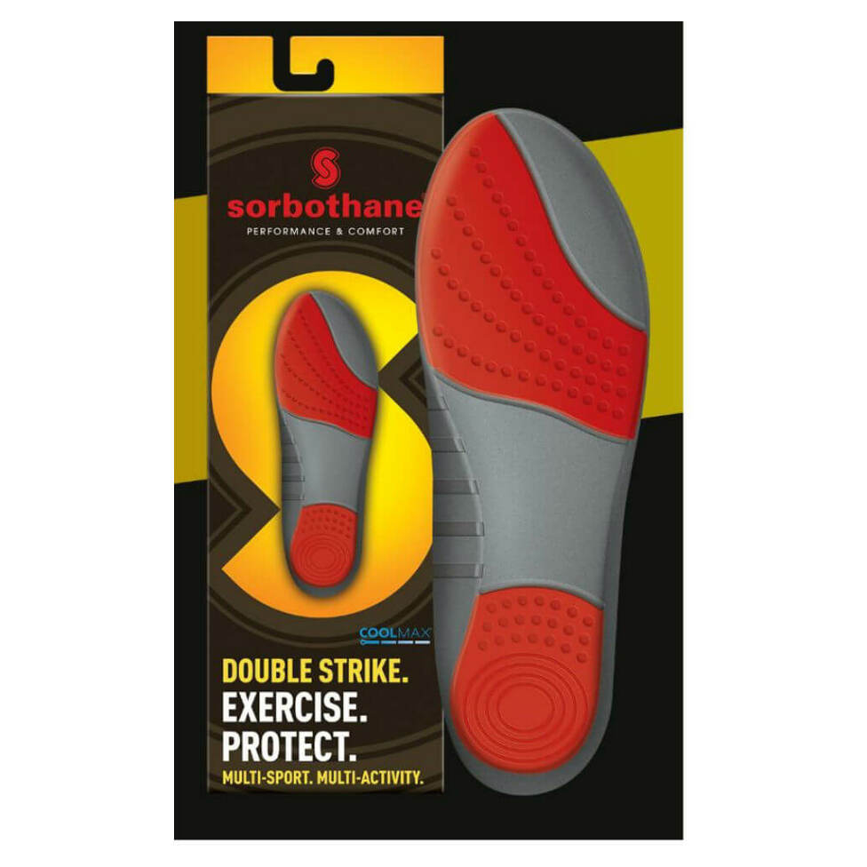E-shop SORBOTHANE Double Strike gelové vložky do bot velikost 38/40, Velikost vložek do obuvi: Velikost 38/40
