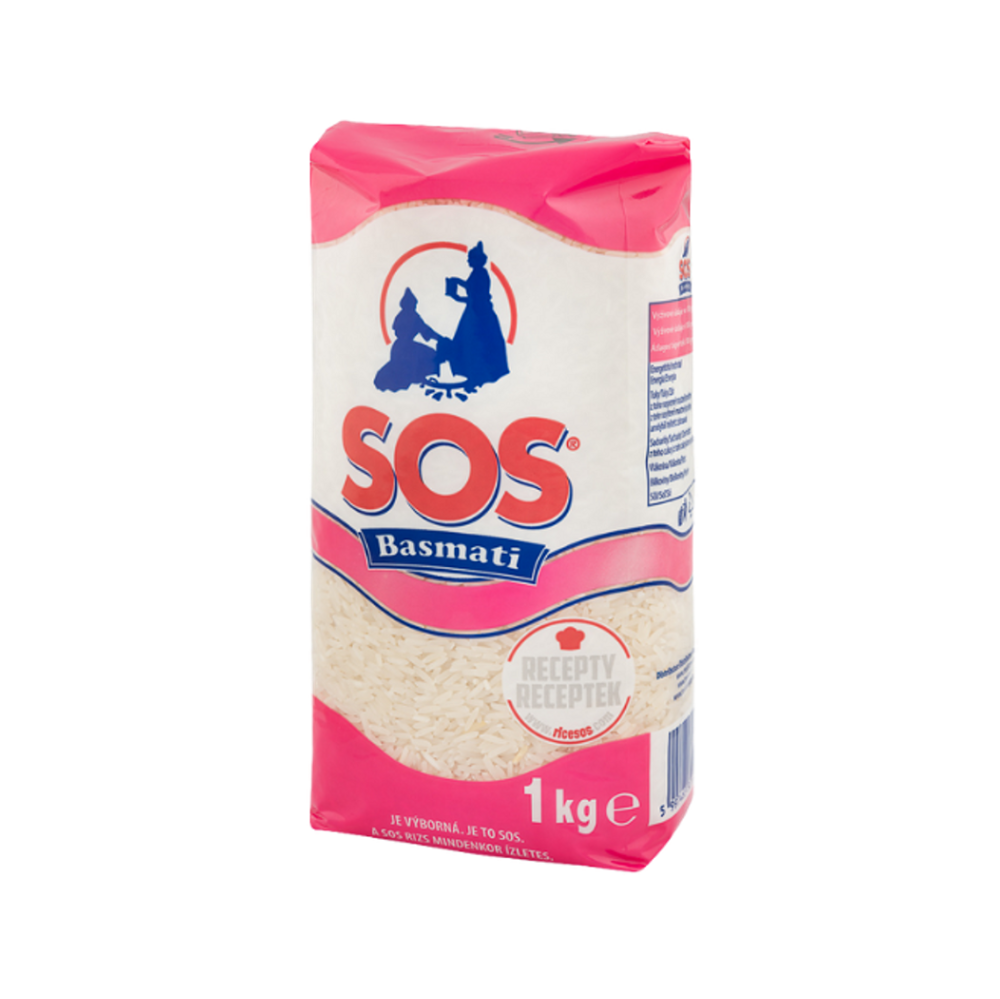 Levně SOS Rýže dlouhozrnná Basmati 1 kg
