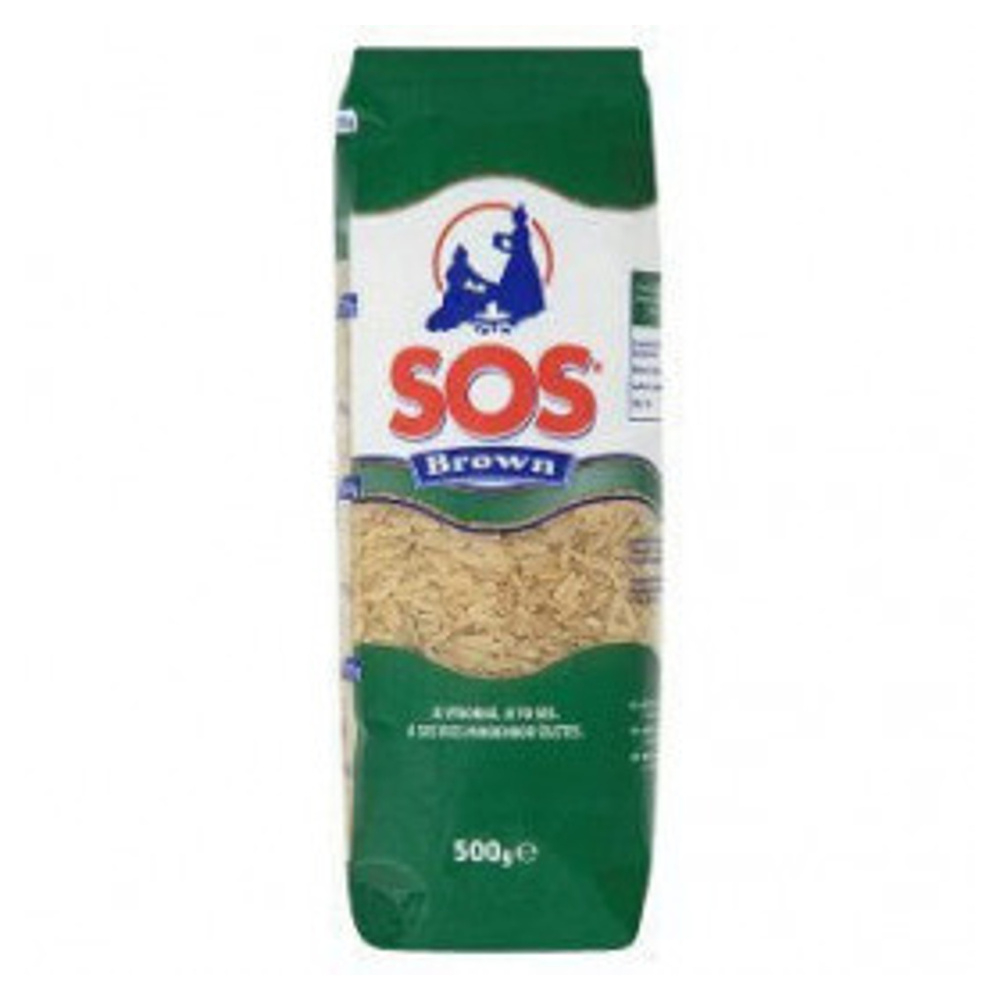 E-shop SOS Brown rýže hnědá 500 g