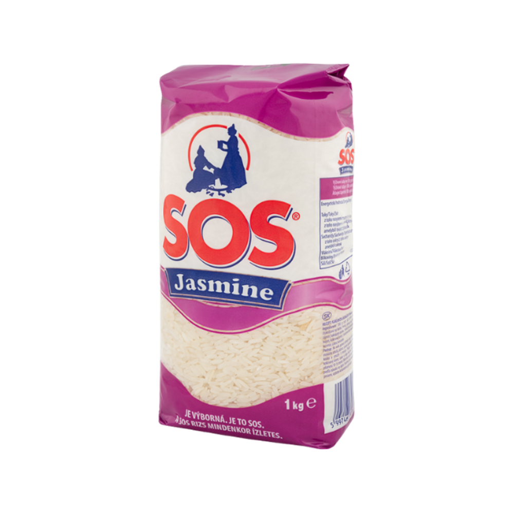 Levně SOS Rýže dlouhozrnná Jasmine 1 kg