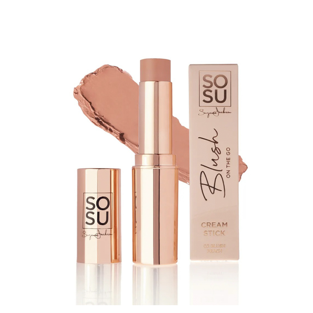 E-shop SOSU Cosmetics Krémová tvářenka v tyčince Glow on the go Peach 7 g