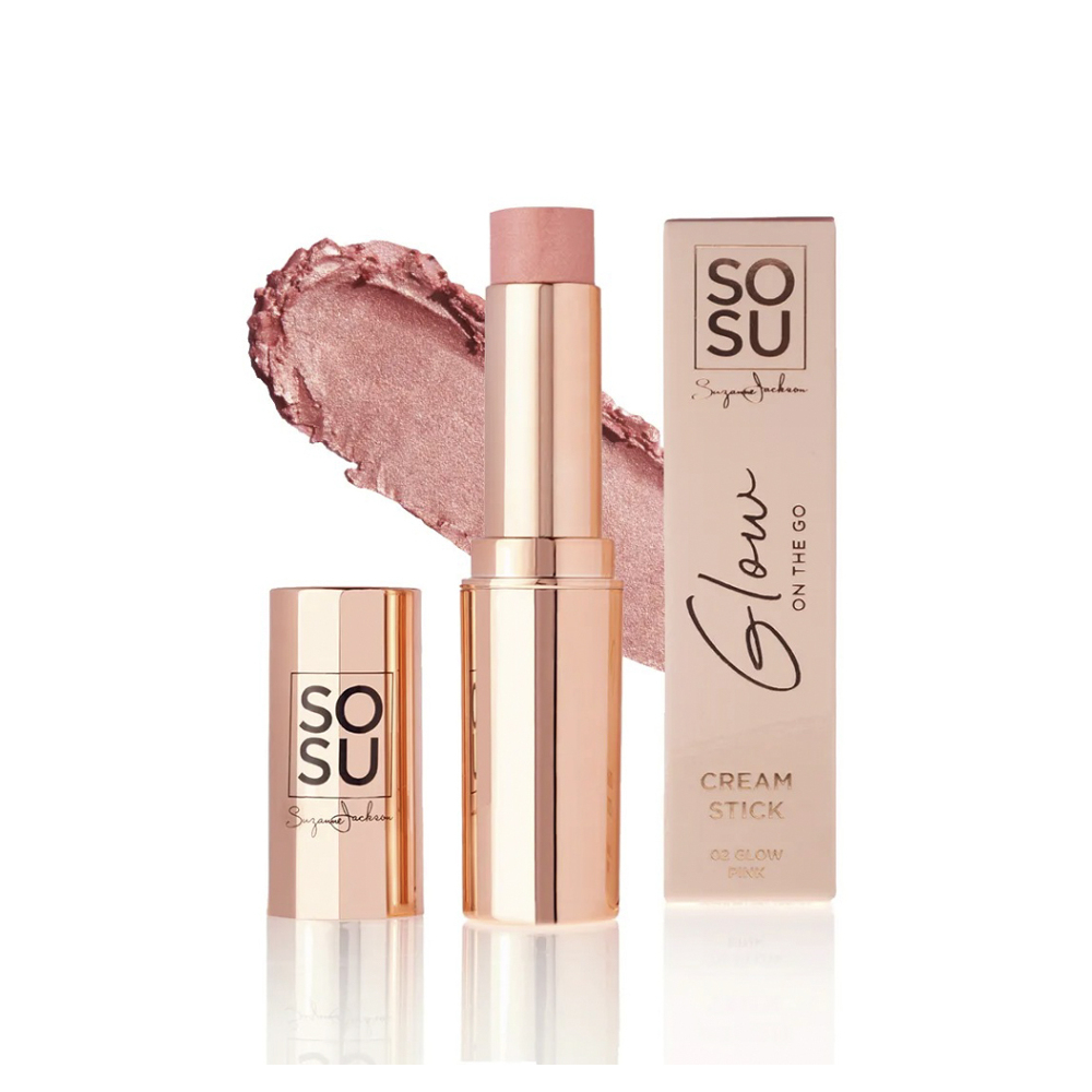 E-shop SOSU Cosmetics Krémová tvářenka v tyčince Glow on the go Pink 7 g