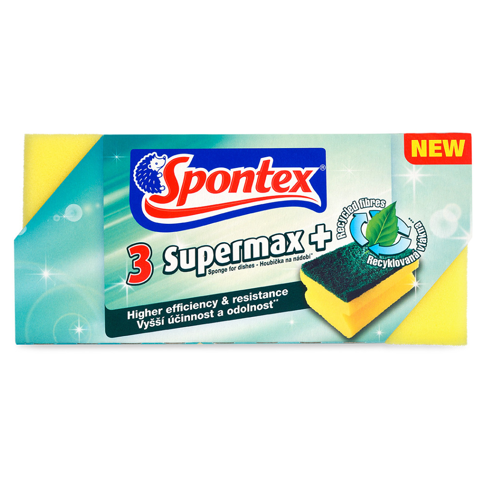 E-shop SPONTEX Supermax+ Houba tvarovaná velká 3 kusy