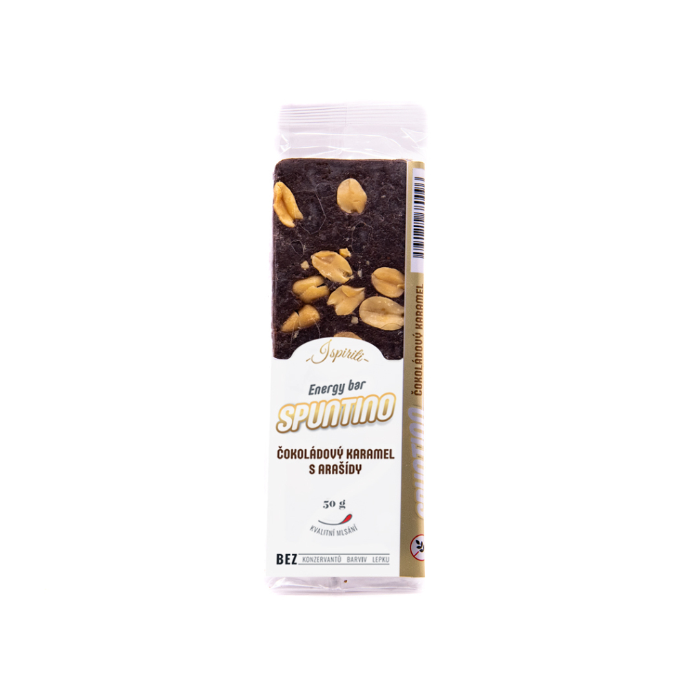 E-shop SPUNTINO Tyčinka čokoládový karamel s arašídy 50 g