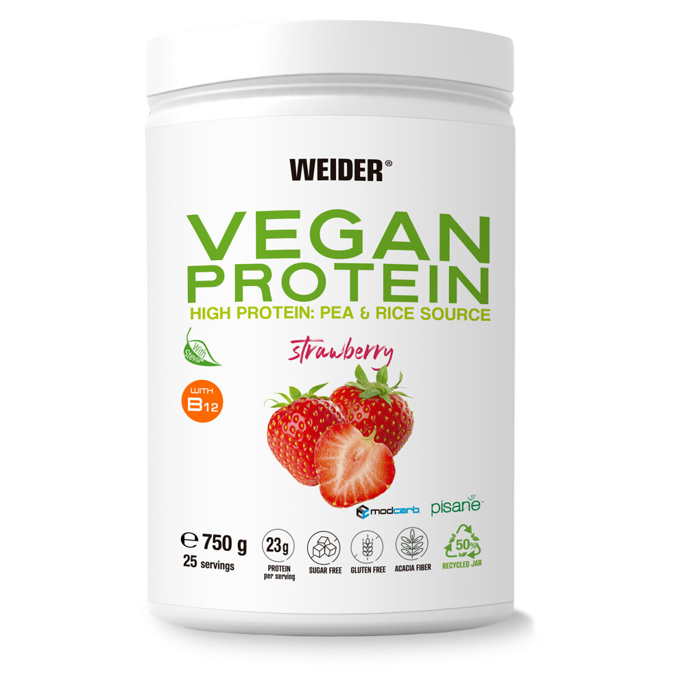 E-shop WEIDER Vegan protein příchuť jahoda 750 g