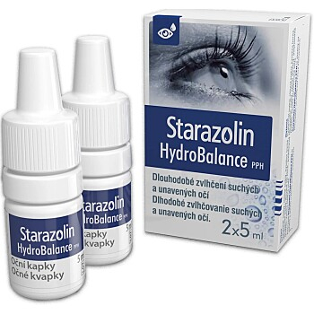 STARAZOLIN HydroBalance PPH 2 x 5 ml (Na zvhlčení očí, umělé slzy)