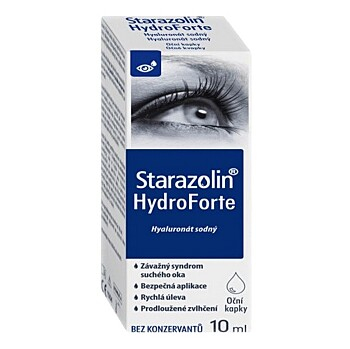 STARAZOLIN HydroForte 10 ml (Na zvhlčení očí, umělé slzy)