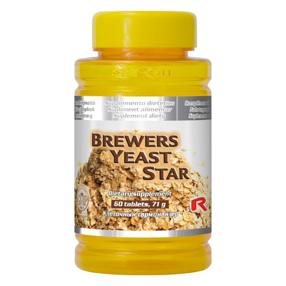 Levně STARLIFE Brewers Yeast Star 60 tablet.