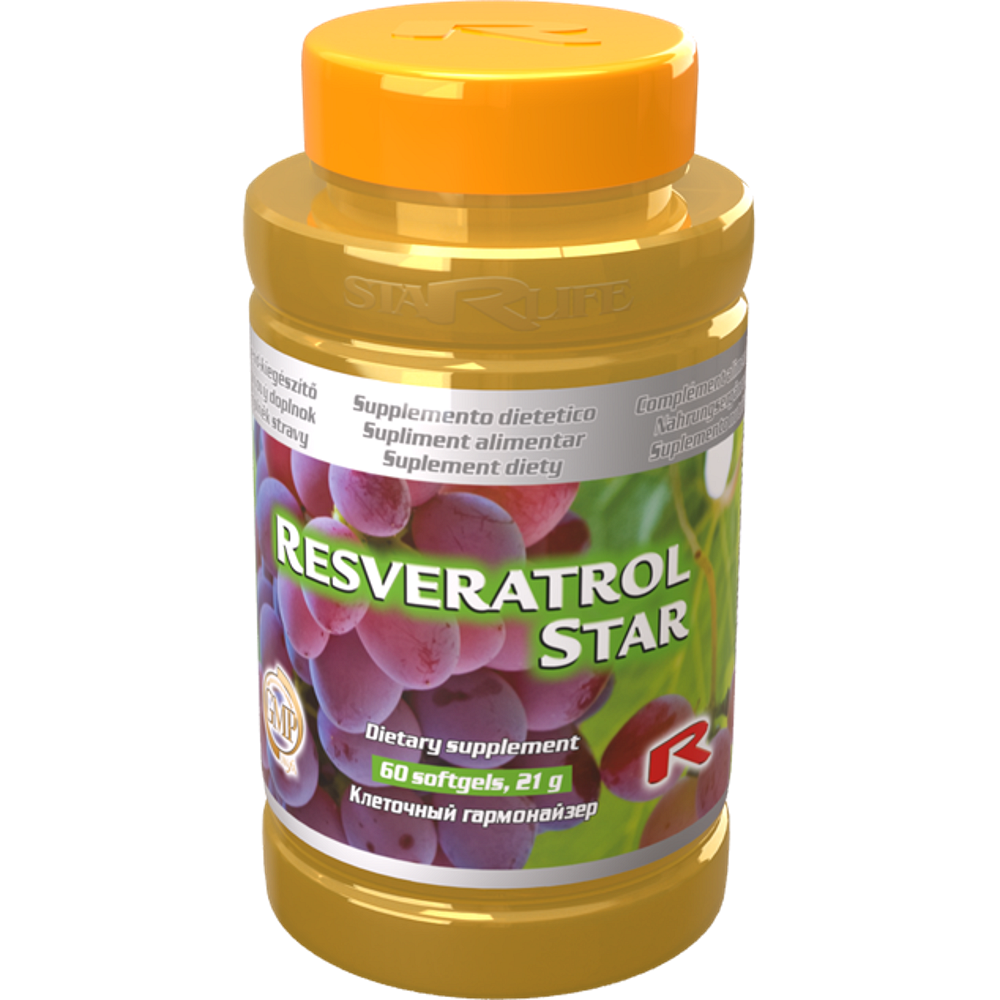 Levně STARLIFE Resveratrol Star 60 tobolek