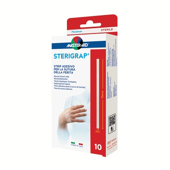 MASTER AID Sterigrap Náplasťové stehy sterilní 75 x 3 mm 10 kusů (Náplasťové stehy)