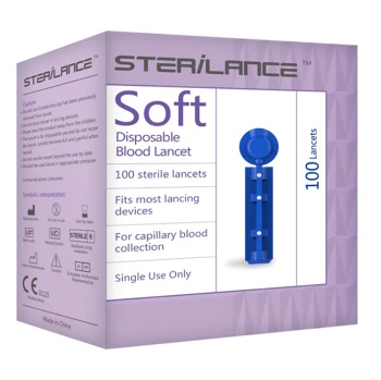 STERILANCE Soft lancety pro GlucoLab a EasyGluco 30G 100 kusů (Sterilní lancety)