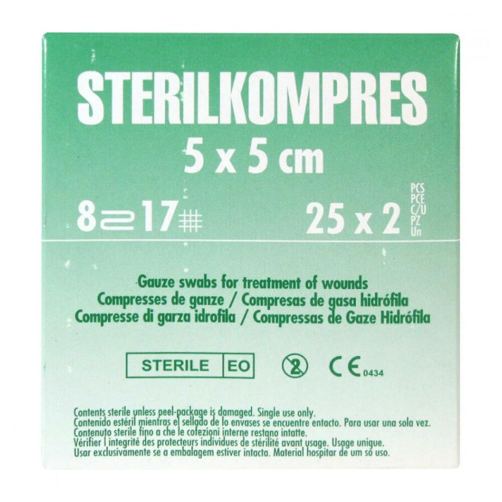 Levně STERILKOMPRES 5x5 25x2 ks