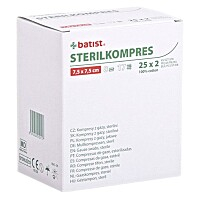 STERILKOMPRES 7.5 x 7.5cm 25 x 2 kusy