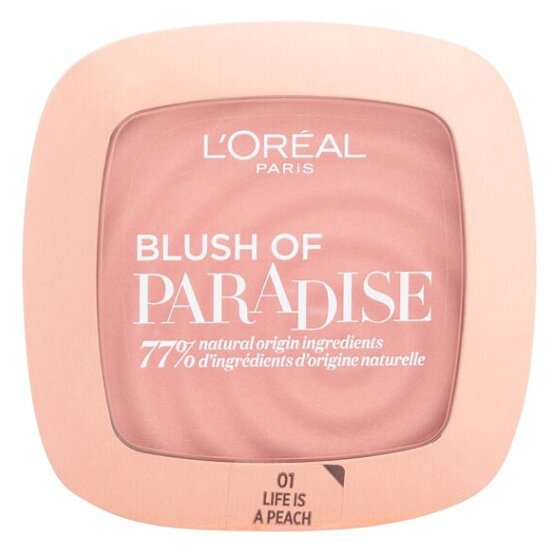 Levně L´OREAL Paris Paradise Blush 01 Life Is Peach tvářenka 9 ml