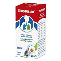 STOPTUSSIN 4 mg/ml + 100 mg/ml perorální kapky, roztok
