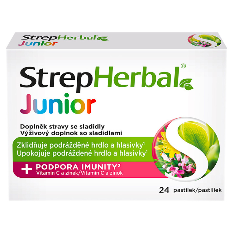 E-shop STREPHERBAL Junior 24 pastilek