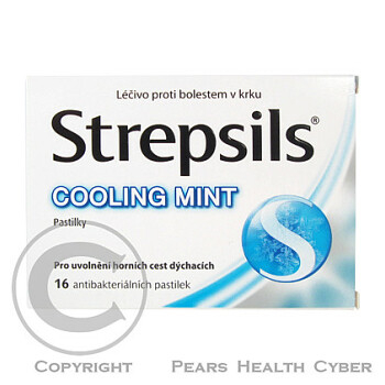 STREPSILS COOLING MINT  16 I Pastilky rozp. v ústech ()