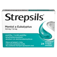 STREPSILS Mentol a Eukalyptus 24 pastilek