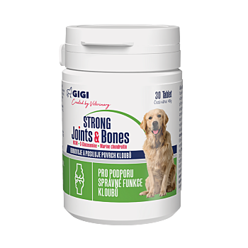 GIGI Strong joints&bones kloubní přípravek pro psy 30 tablet (Veterinární doplňky stravy na klouby) - Protizánětlivý