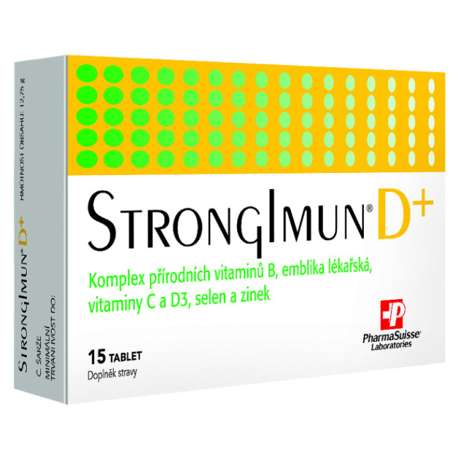 Levně PHARMASUISSE Strongimun D+ 15 tablet