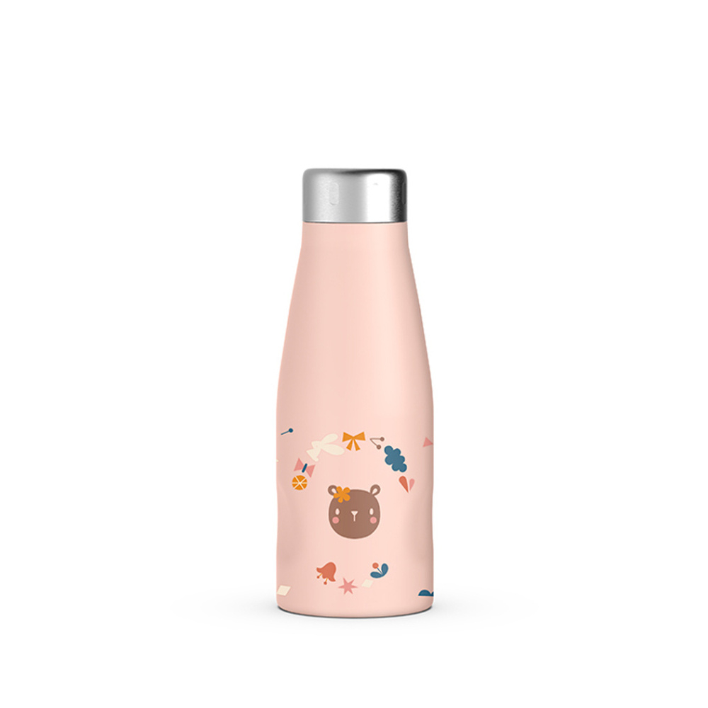 E-shop SUAVINEX Termo nerezová láhev Forest růžová 350 ml