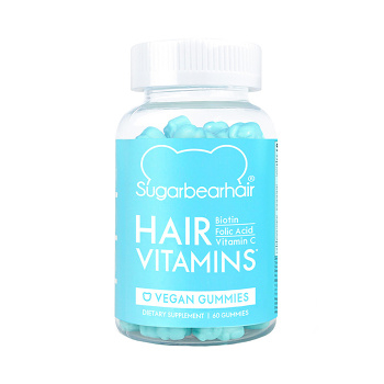 SUGARBEARHAIR Hair vitamins gummies žvýkací bonbony 60 ks (Pleť, vlasy, nehty)
