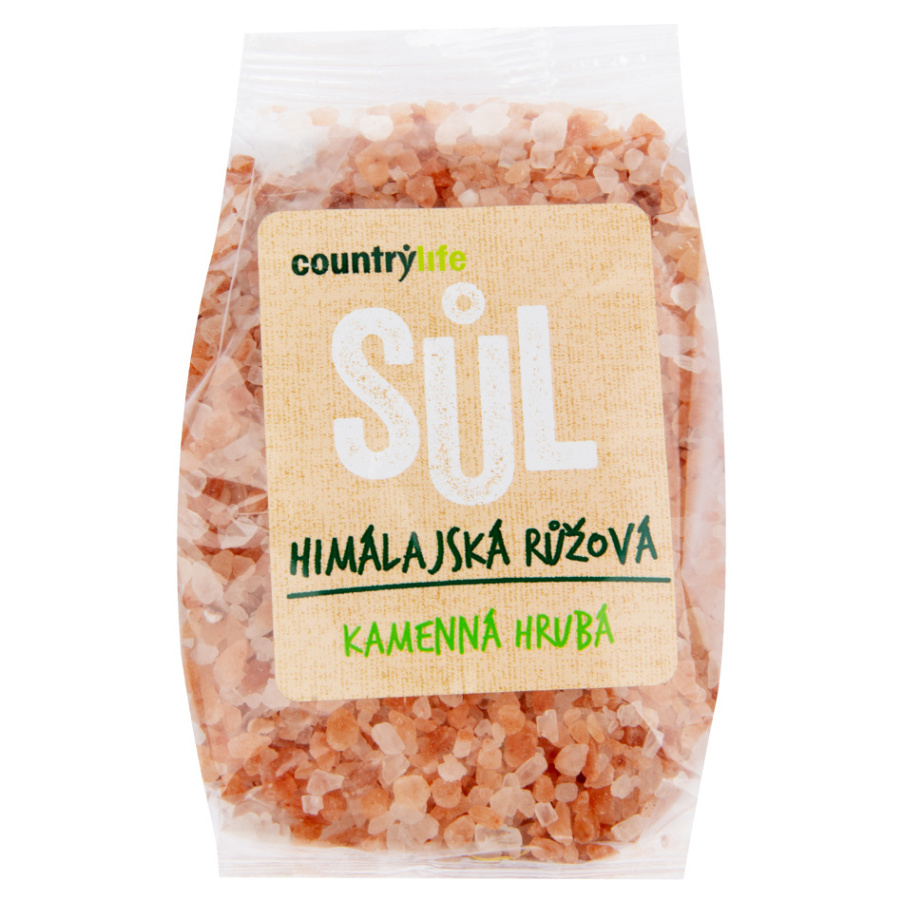 Levně COUNTRY LIFE Sůl himálajská růžová hrubá 500 g