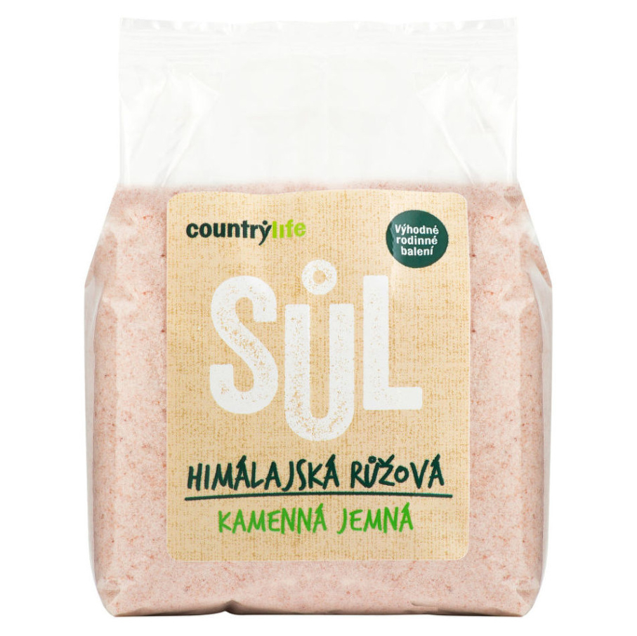 E-shop COUNTRY LIFE Sůl himálajská růžová jemná 1 kg