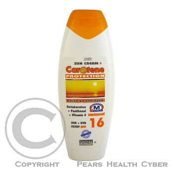 Sun Cream Carotene OF 16 mléko na opalování 220 ml