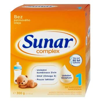 SUNAR Complex 1 Počáteční kojenecké mléko od 0 - 6 měsíců 300 g