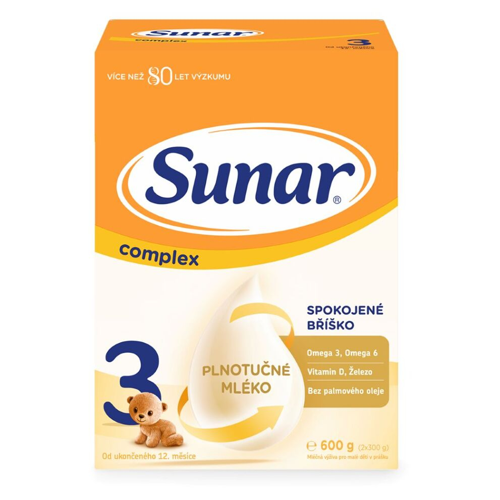 Levně SUNAR Complex 3 batolecí mléko od 12 měsíce 600 g