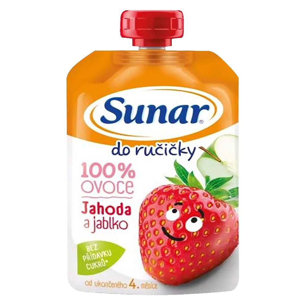 E-shop SUNAR Do ručičky ovocná kapsička jahoda 4m+ 100 g