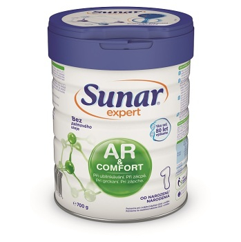 SUNAR Expert AR+Comfort 1 Speciální kojenecká výživa od narození 700 g (Počáteční kojenecká mléka) - Hypoalergenní