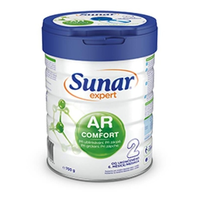 Levně SUNAR Expert AR+Comfort 2 pokračovací kojenecké mléko 700 g