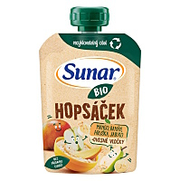 SUNAR Ovocná kapsička mango, banán, hruška a ovesné vločky BIO 100 g