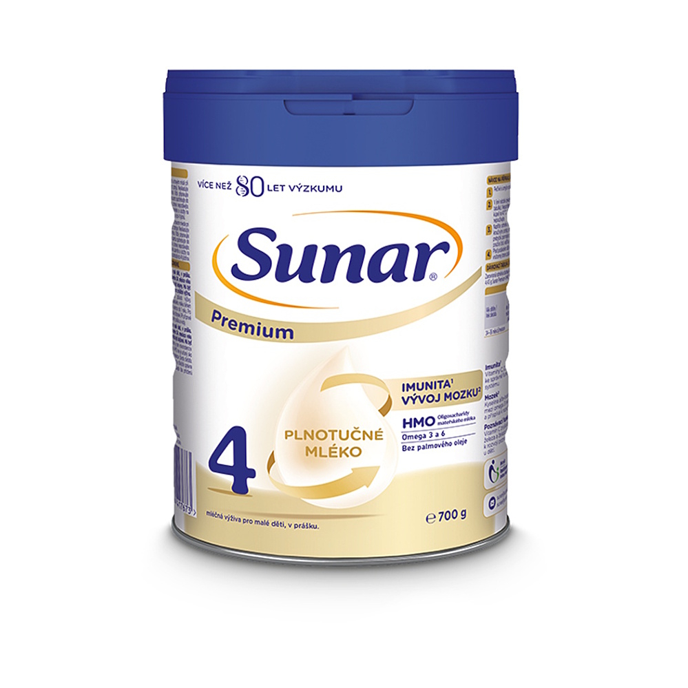 SUNAR Premium 4 batolecí mléko od ukončeného 24. měsíce 700 g