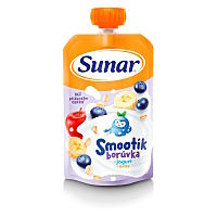 SUNAR Smootík borůvka jogurt oves 12m+ 120 g