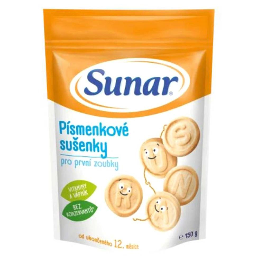 E-shop SUNAR Dětské sušenky písmenkové 12m+ 150 g