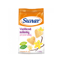 SUNAR Vanilkové sušenky pro děti 6m+ 175 g