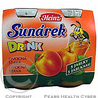 Sunárek drink - ovocná šťáva s jablky 2x125ml