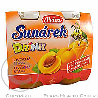 Sunárek drink - ovocná šťáva s meruňkami 2x125ml